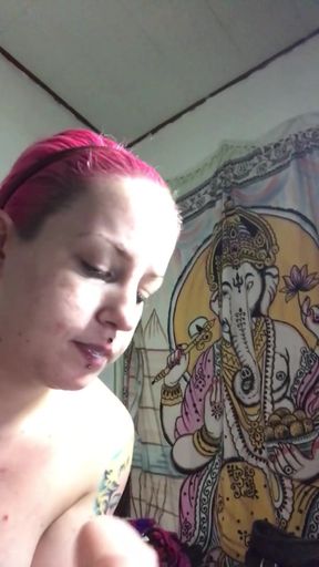 Cum Shot Dildo Sucking