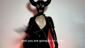 My tight latex reveals a giant cock waiting for you Come closer and feel the heat
