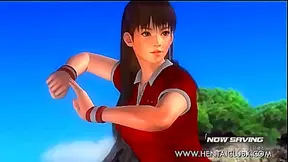 Sexy Anime Chick Lei Fang Shows Off Her Tennis Skirt Seduction Skills