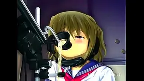 Cute Tiny Hentai Girl Rides Giant Cock Machine – Huge Tits Bounce Hard