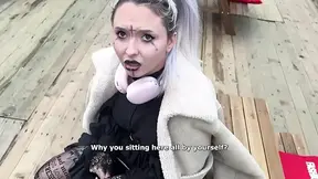 Flexible Alt E-girl Sucks for Energy Beverage and Takes Deep Anal Creampie in Insane Positions