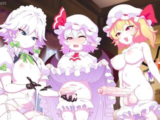 Remilia Scarlet cutely masturbates
