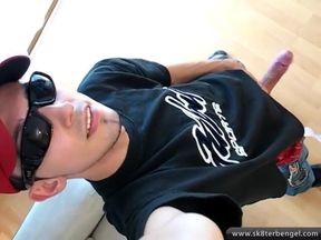 Skater shoes and dildo action