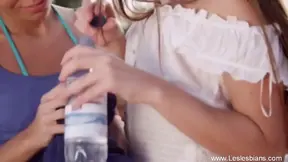 Hot arabic lesbians enjoy anal licking and eating