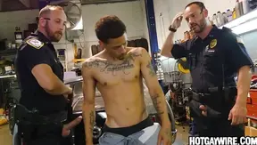 Cuffed Claimed: Hot Interracial Encounter as Cops Dominate Suspect — Part 2