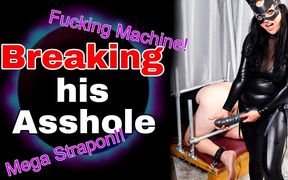 Breaking His Asshole Femdom Pegging