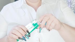 Nicki Pie smoking a More 120 like a boss