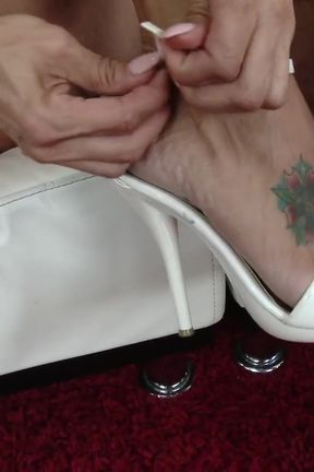 Big tit girlfriend fucks guy in front of her man