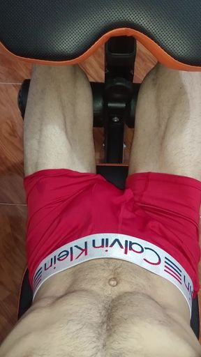 Submissive Fitness Big Cock in the Gym, Six Pack