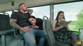 MATURE4K. I'm so wet and want to suck your cock in the bus