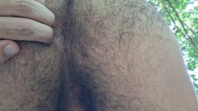 Fingering my hairy asshole