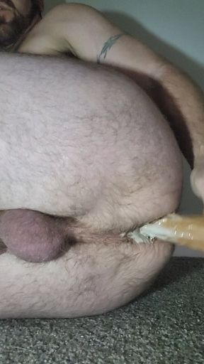 Creaming from my Manpussy while Fucking a Dildo. Who wants a taste?