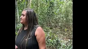 Hot blonde sucks a stranger's sweaty cock in the middle of the cart