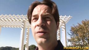 ”Big Breasted meat tart gives a handie”