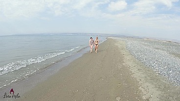 NACKT STRAND MÄDELSURLAUB?! SOMMER, SONNE, FOTZE LECKEN!