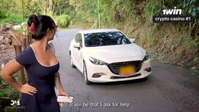 Big-dick Stranger Fucks Girl Outdoors