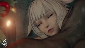 Furry Asian Y'shtola gets BBC in her ass