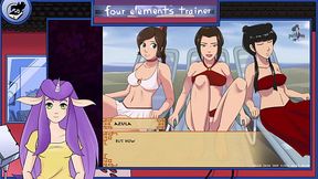 Avatar the last Airbender Four Elements Trainer Part 31 beach blowjob