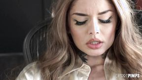 ”Inked Hot Girl Vanessa Vega Masturbates At Work & Fucks The Mail Boy”