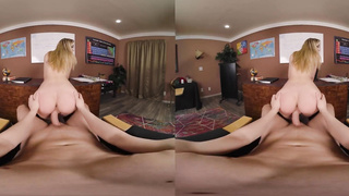 VR Conk Final Test Before Meeting - Penetrate Your Molten Ash-Blonde School Homie Haley Reed GONZO Parody VR Porno