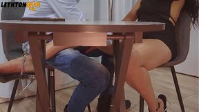 I fuck my coworker while her husband is home and catches us
