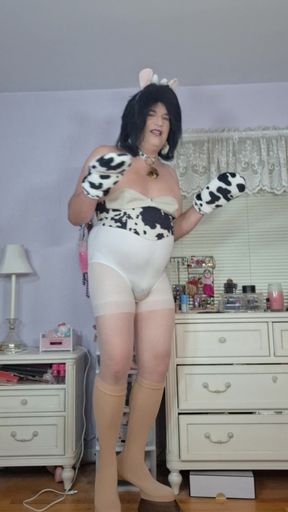 Showing off My New Hoof Shoes and Getting Ready to Be His Cow