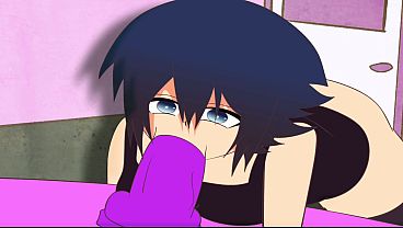 Luna the sexy girl gets animated as she plays with her big-assed avatar