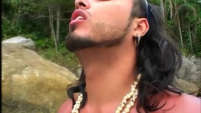 their tongues weren t enough, so they brought out a thick pink dildo and gave each other a...