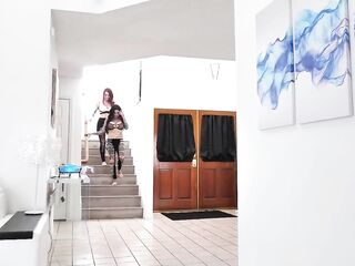Breasty Female-dominant Jen Hexxx Lesbo Yoga Scissoring with Tana Lea!