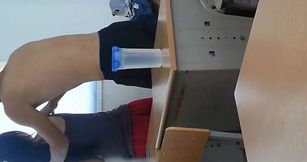 College girl gets seduced and fucked by her boyfriend in the classroom