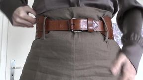 Exciting Belt Fitting with a Linen Skirt, Part 1, Lady Victoria Valente