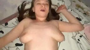 Submissive Stepdaughter gets banged and cummed in kisser POV