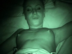 Tight amateur babe gets herself shafted in night vision camera