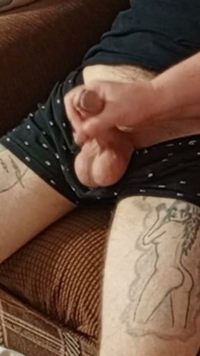 naked fat mother-in-law fingering my dick close up   Clip 1