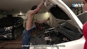 Skilled Mechanic Transforms His Busty Client's Ride in One Epic Overhaul!