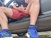 I stopped the car and started jacking off in public in the middle of the road - almost caught