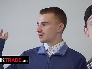 Twink Trade - Young Twink And His Stepdad Foursome Session With Their New Neighbour