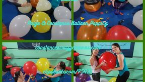 Paige and Constance Popping Balloons wmv