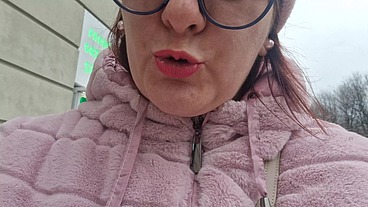 Real wonderful farts while walking in the city center 4K