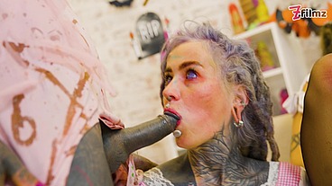 Crazy COSTUME HALLOWEEN Orgy with big CUMSHOTS