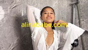 School Cute Thai Wearing Her Super Hot Lingerie