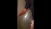 Fucking a clear balloon in my Storarge unit