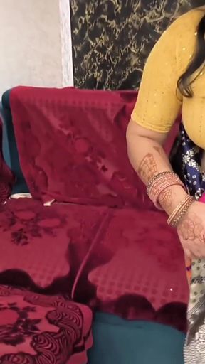 Stunning moment from &quot;Beautiful puja bhabhi fuck with indian hunter&quot;