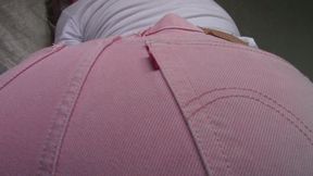 Pink Levi's Facesitting Jeans (mkv)