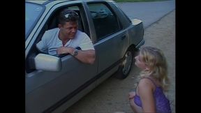 Busty MILF Gets Fucked on the Hood of the Car by a Big Cock That Cums in Her Mouth