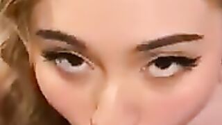 Brown-eyed Filipina loves sucking off penis MORE ON FANSLY