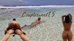 Fucking a tourist with tight pussy on a public beach someone discovers us but we don&#039;t stop until we cum inside.