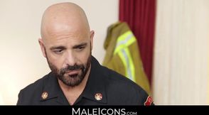 MaleIcons.com - Armond Rizzo's intense encounter with bald big dick DILF Adam Russo