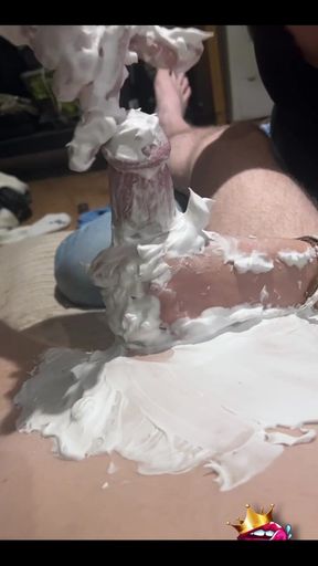 After Shaving His Cock