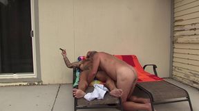 update #29 (july 6, 2022) fucking my stepdad 3 outside and cigar smoking!today my stepdad and i were in the backyard tanning